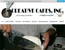 Tablet Screenshot of creativecakesny.com